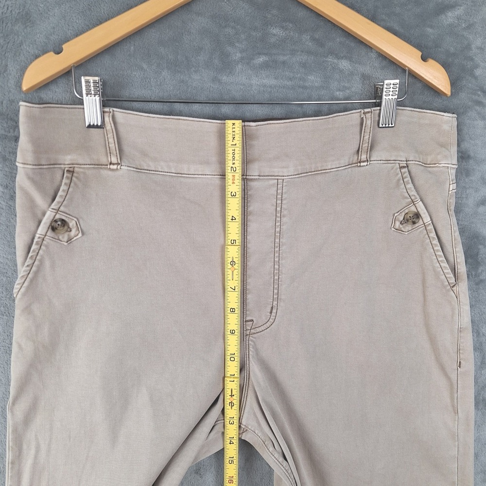Spanx Pants 1X‎ Tall Wide Leg Stretch Cropped High Rise Pull On Shaping Office - Picture 5 of 11